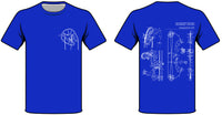 Compound Bow Blueprints t-shirt