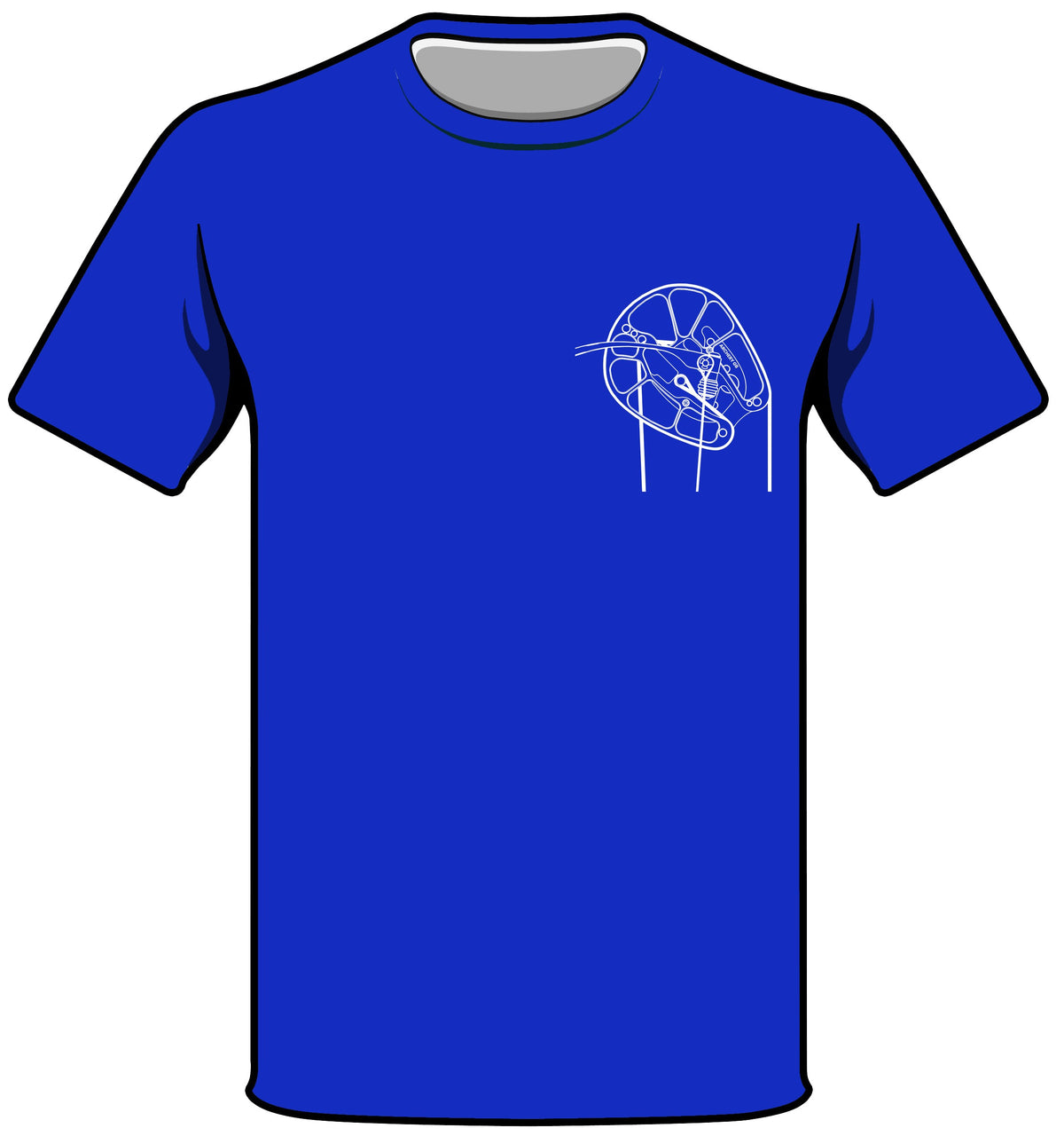 Compound Bow Blueprints t-shirt
