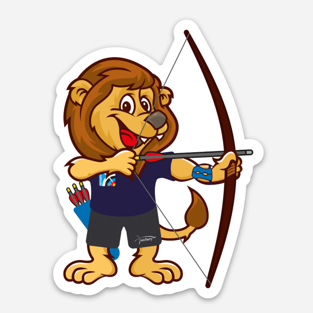 Fletch The Lion Mascot Sticker | AGB48