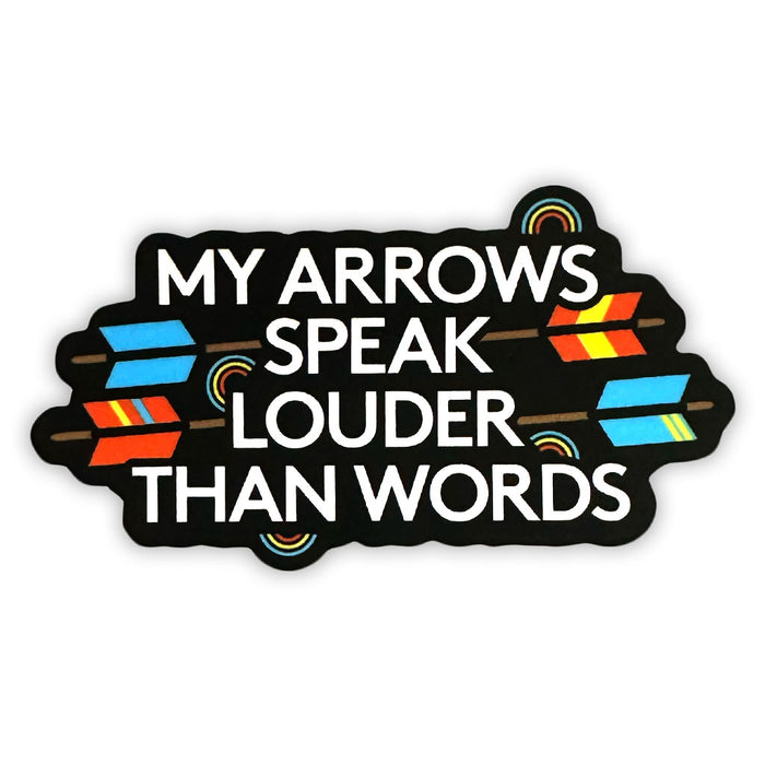 Louder than words Sticker