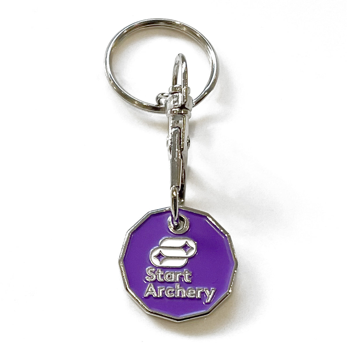 Start Archery Trolley coin keyring  | CLUB04